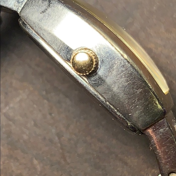 Fossil F2 silver/gold color tank watch main image 4